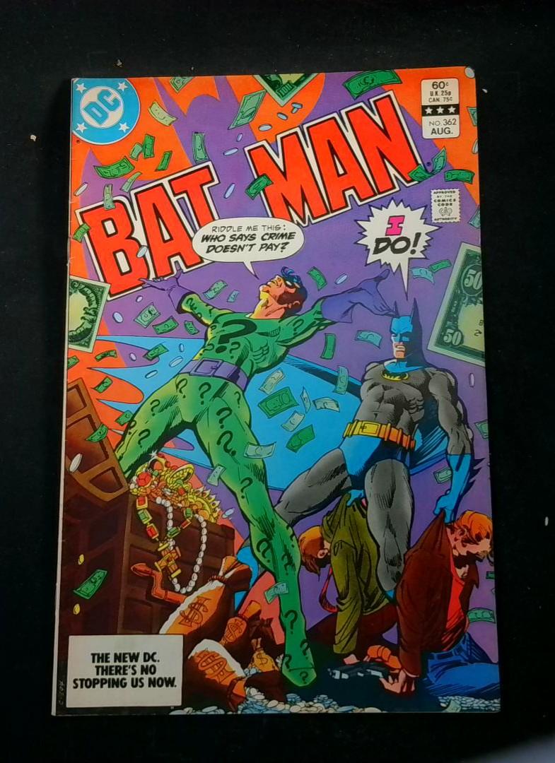 Batman #362, FN Riddler DC, 1983