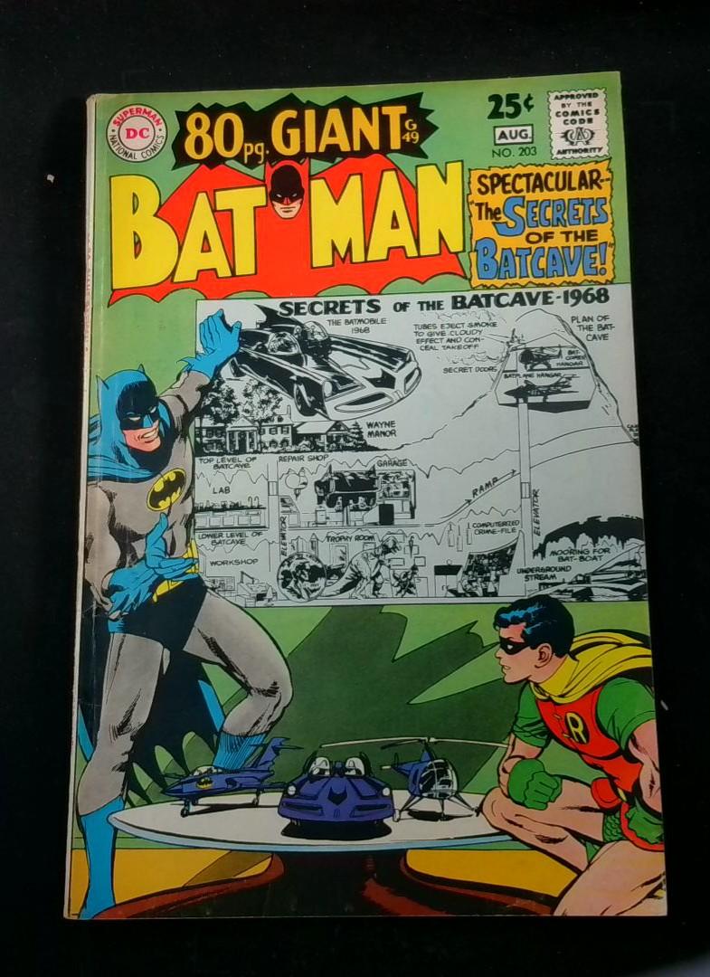 Batman #203, FN Neal Adams cover, DC, 1968