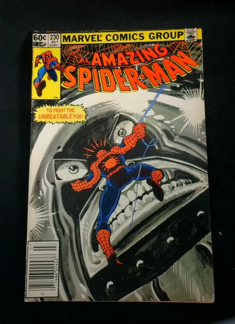 Amazing Spider-Man #230, Newsstand, Juggernaut Marvel, 1982