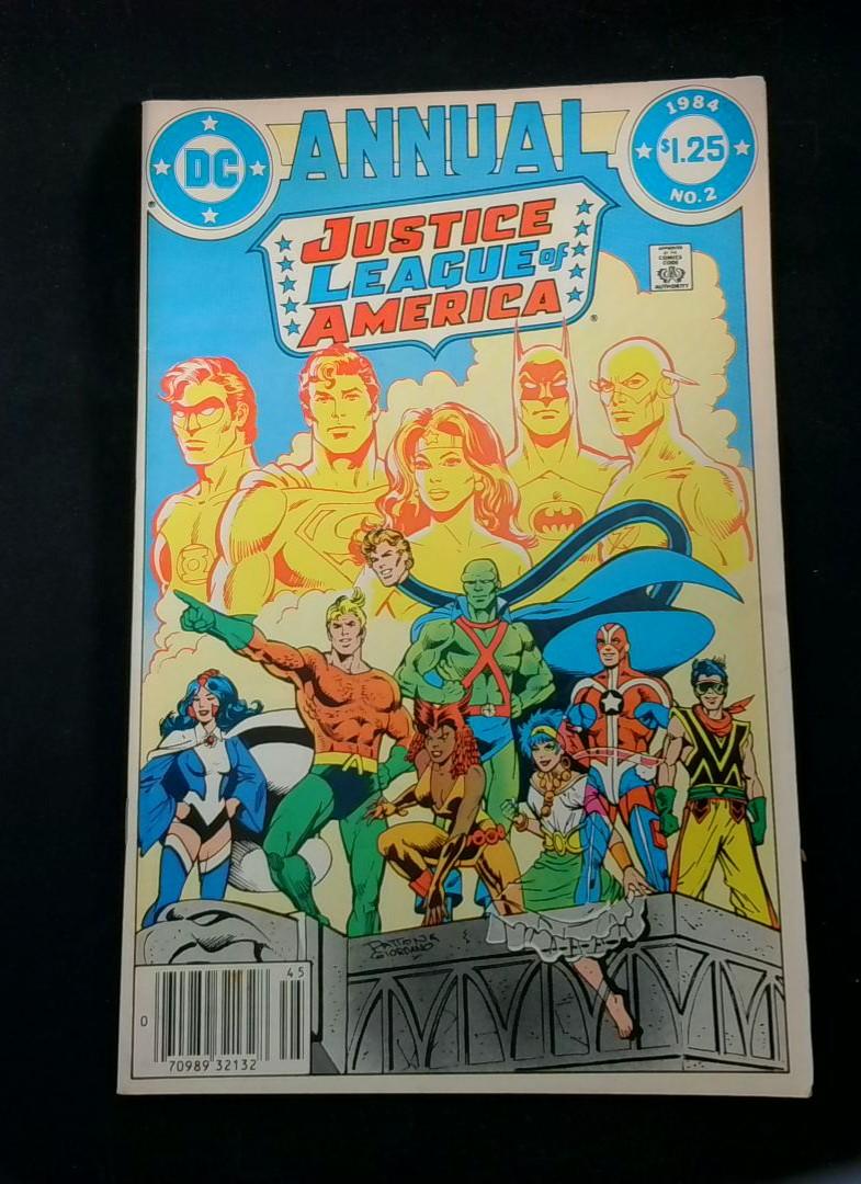 Justice League of America Annual #2, VF- Newsstand DC Comics, 1984