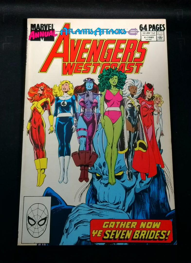 Avengers West Coast Annual #4, VF Marvel, 1989