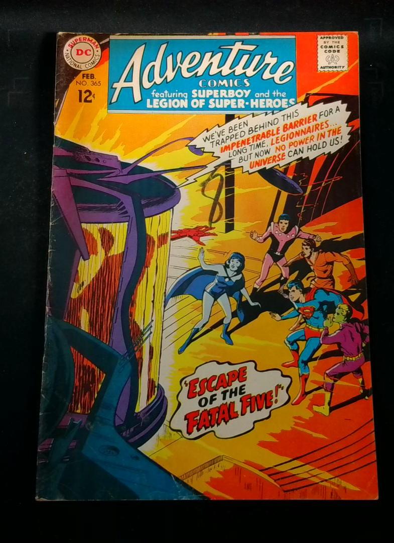 Adventure Comics #365, VG 1st Shadow Lass DC, 1967