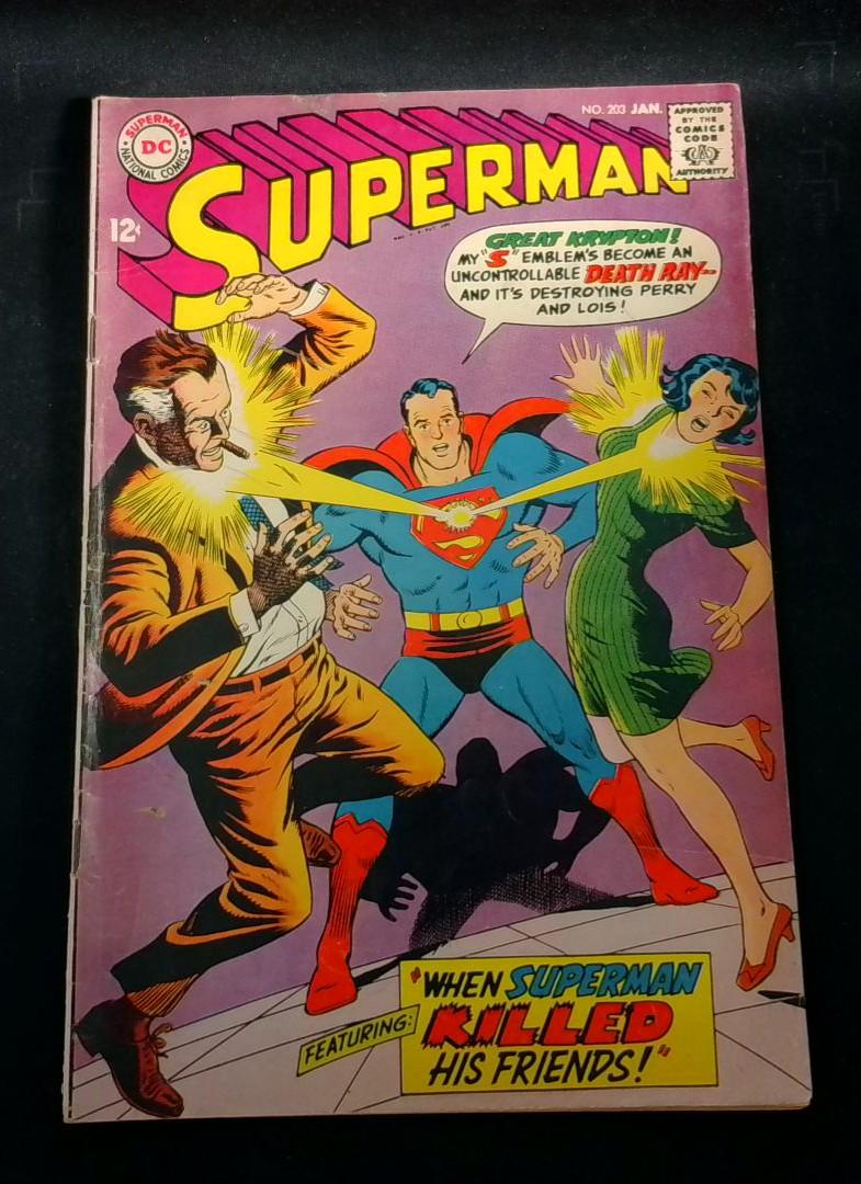 Superman #203 VG+, DC, 1968
