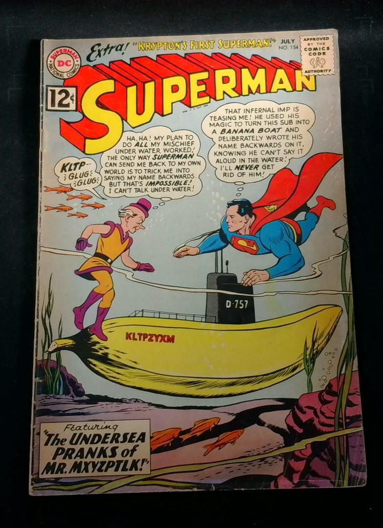 Superman #154, VG Mr. Mxyzptik, DC, 1962