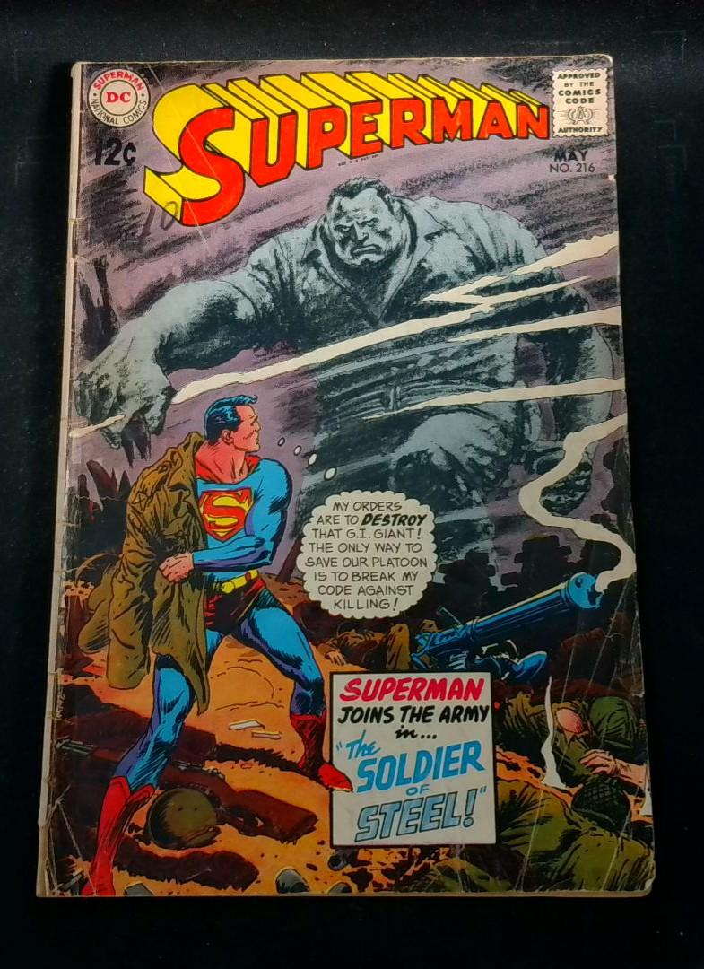 Superman #216, VG DC, 1969