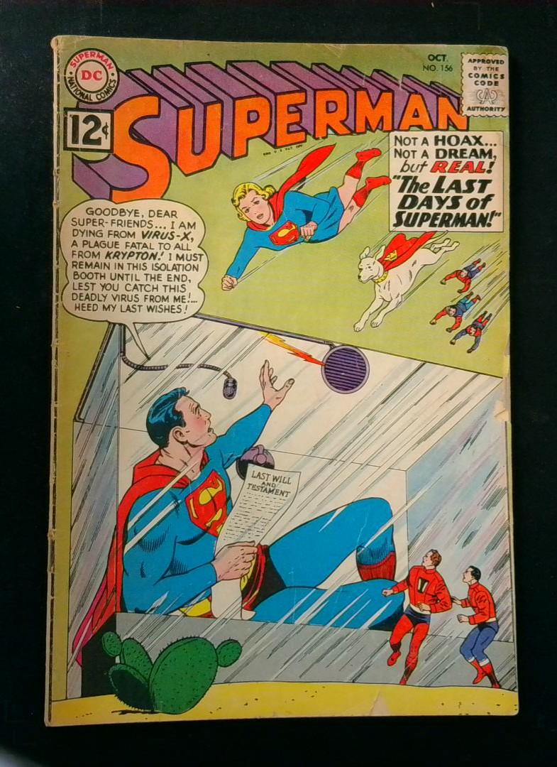 Superman #156, VG DC Comics, 1962