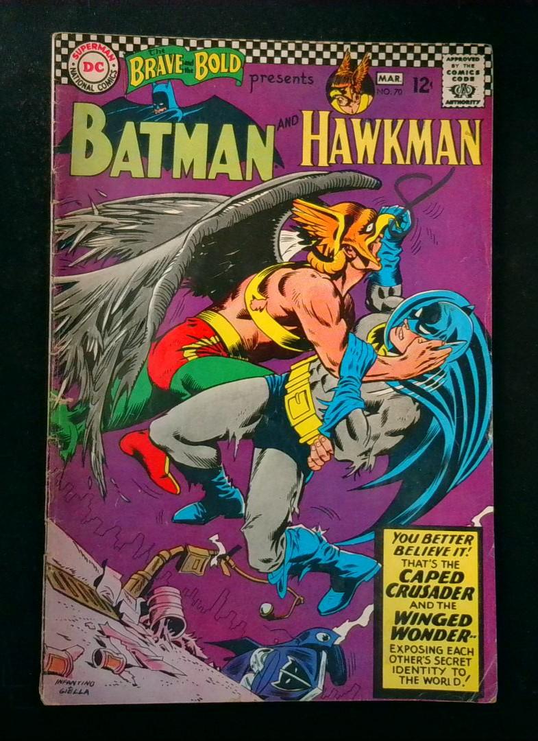 Brave and the Bold #70 VG Batman and Hawkman, DC, 1967
