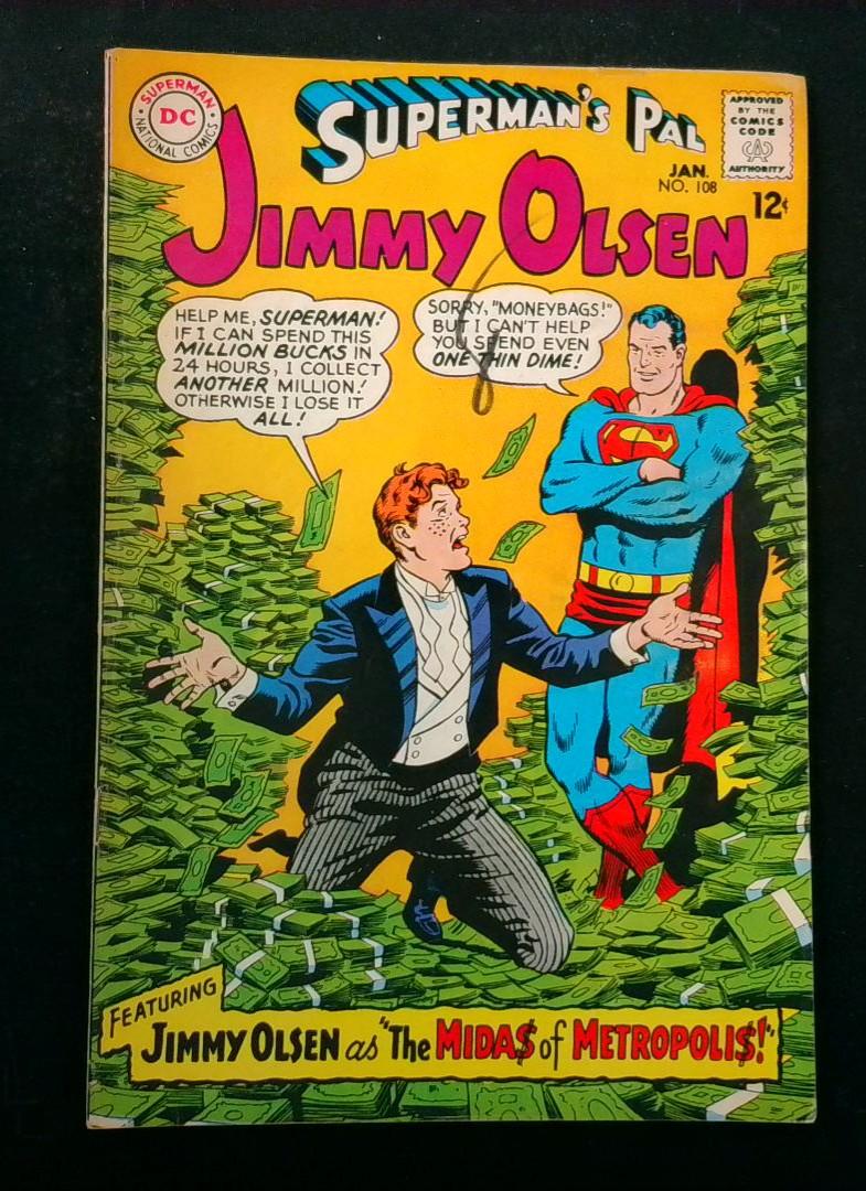 Superman's Pal Jimmy Olsen #108, VG+ DC, 1968