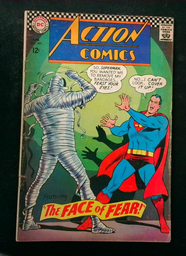 Action Comics #349, Loose Bottom Staple, DC Comics, 1967