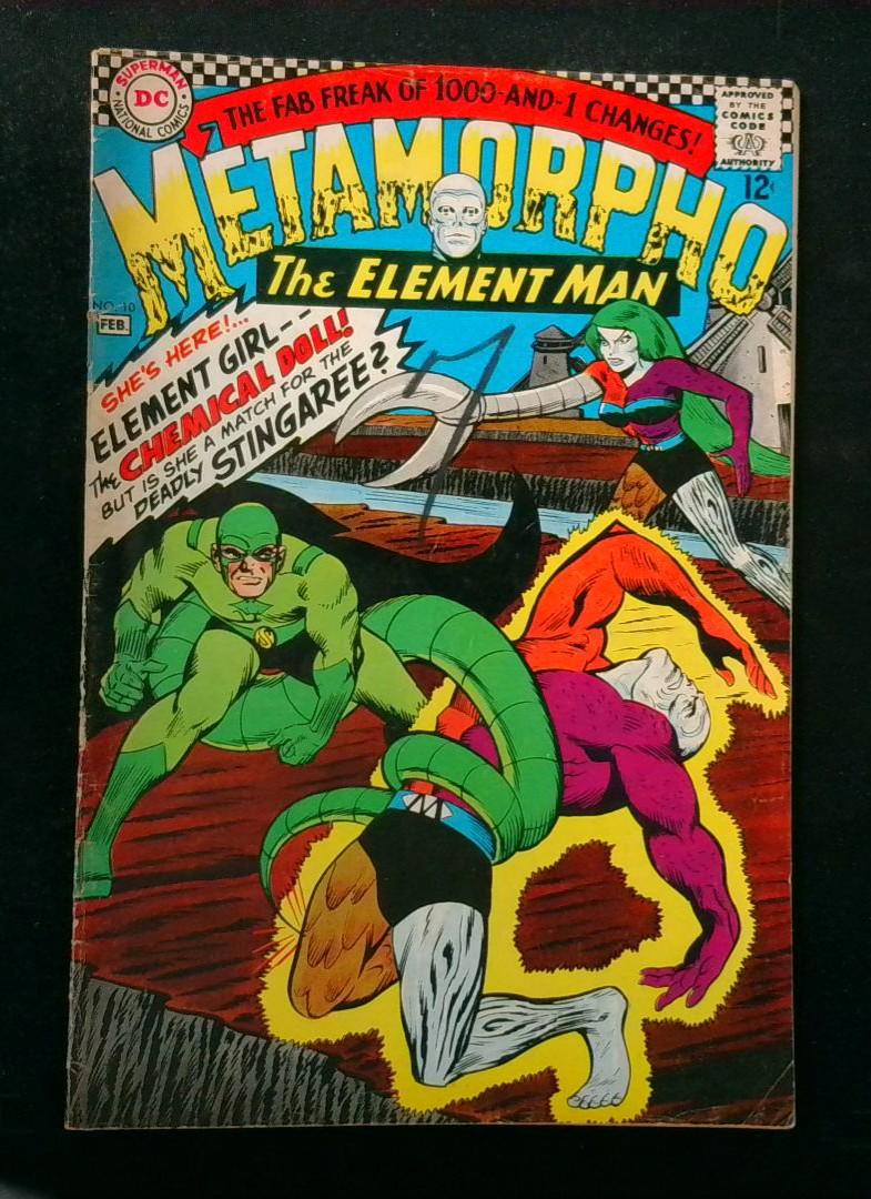 Metamorpho #10, VG 1st Element Girl, DC Comics, 1967