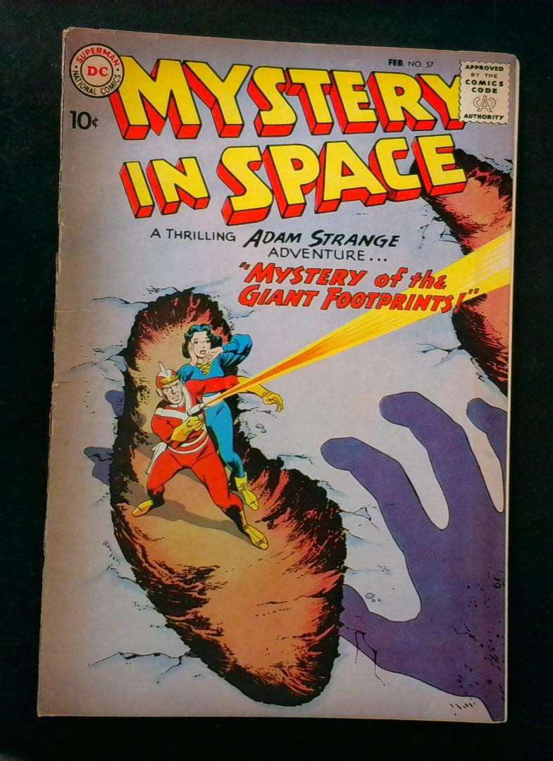 Mystery In Space #57, GD- Top STaple Detatched, DC, 1960