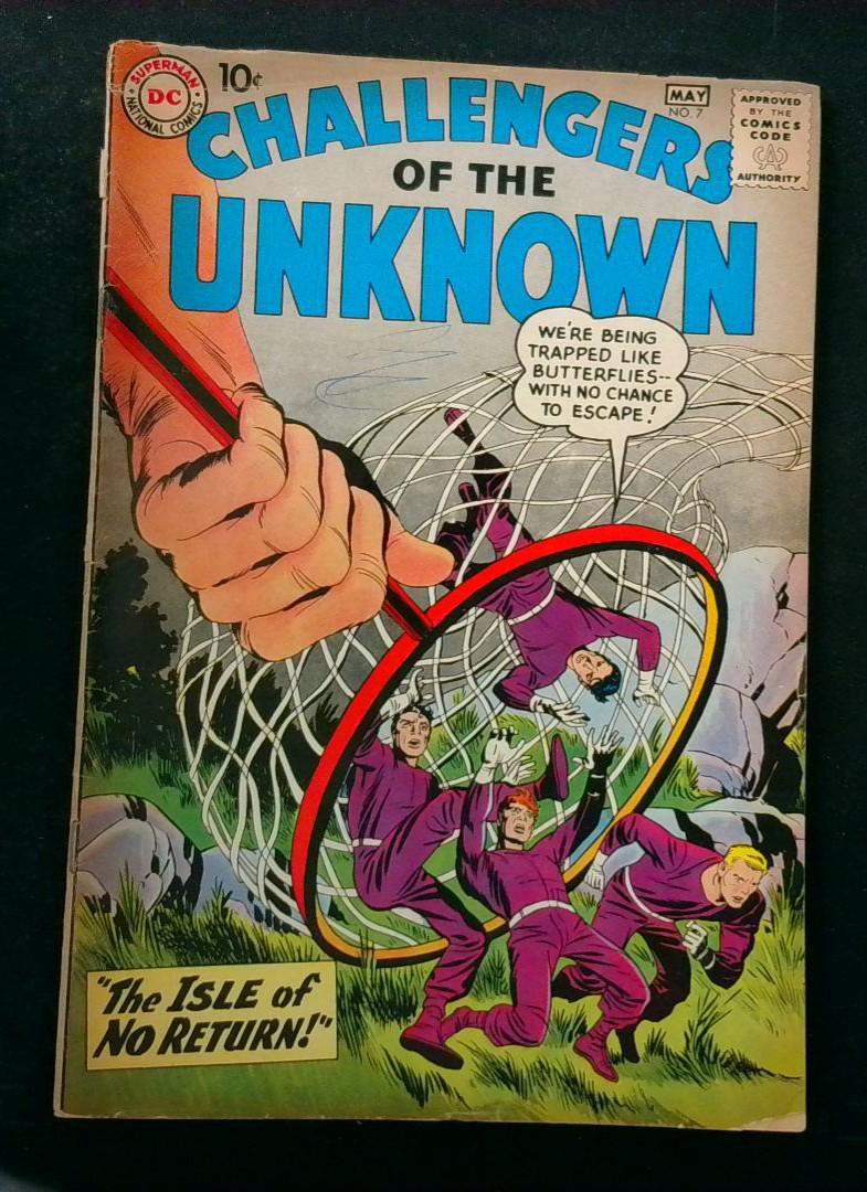 Challengers of the Unknown #7, VG+ DC, 1958