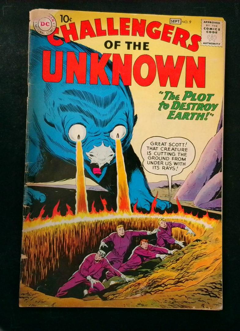 Challengers of the Unknown #9, GD/VG DC, 1959