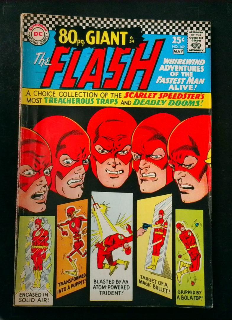 Flash #169, VG+ 80 pg Giant DC, 1967