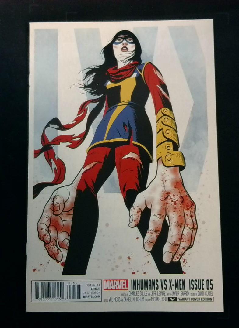 Inhumans vs X-Men #5, NM Variant Cvr, Marvel
