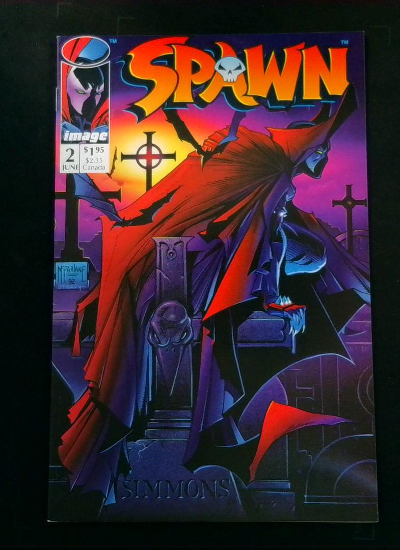 Spawn #2, NM 1st Violator, 2nd Spawn Image, 1992