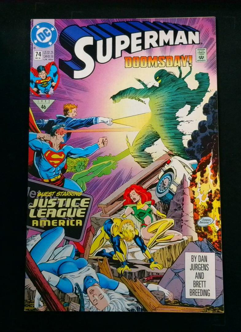 Superman #74, NM Doomsday DC, 1992