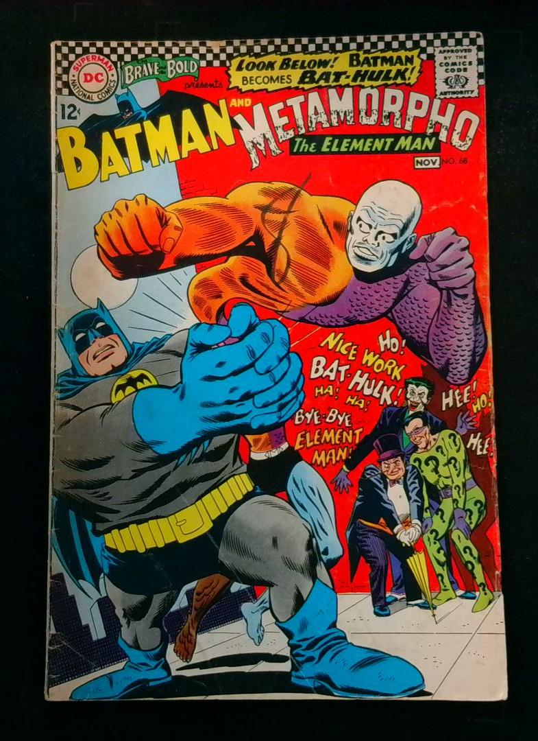 Brave and the Bold #68, VG Metamorpho DC, 1966