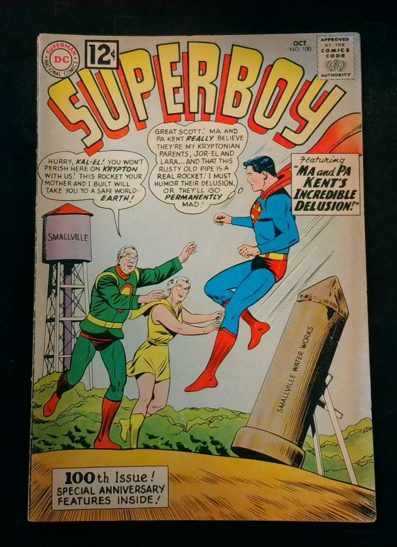 Superboy #100, VG+ DC, 1962