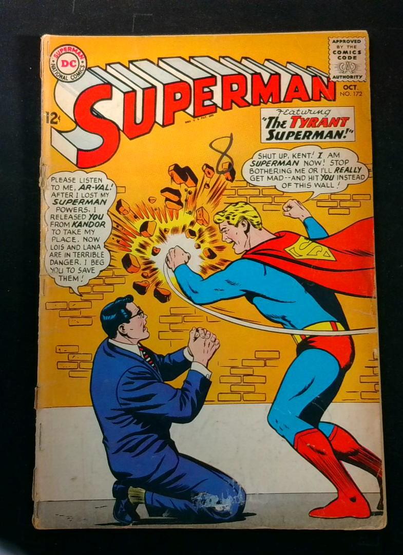 Superman #172, VG- DC, 1964
