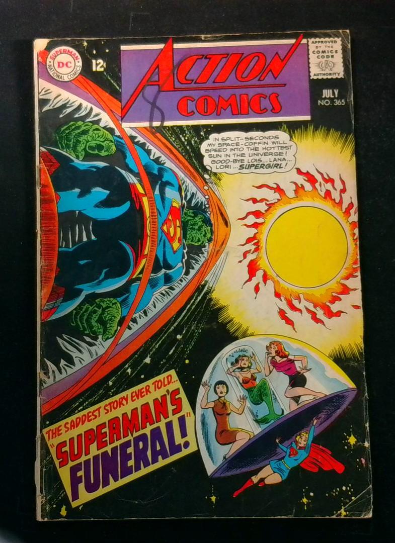 Action Comics #365, JLA Cameo DC, 1968