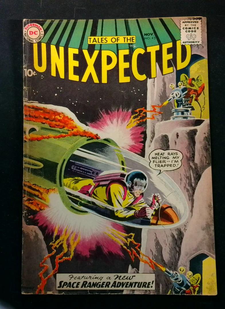 Tales of the Unexpected #43, VG 1st Space Ranger Cover, DC, 1959