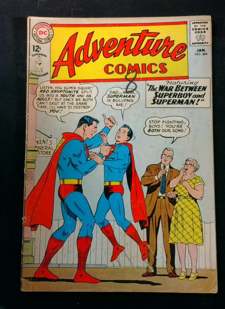 Adventure Comics #304, GD Death of Lightening Lad, DC Comics, 1963