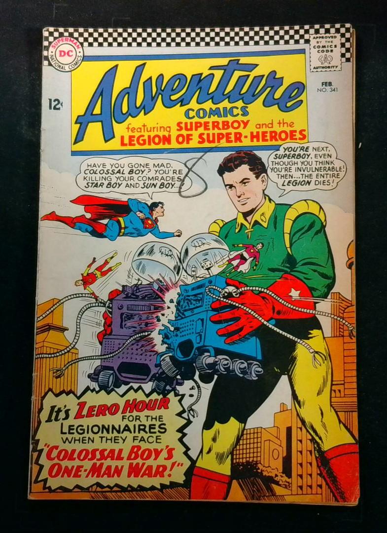 Adventure Comics #341, VG+ DC, 1966
