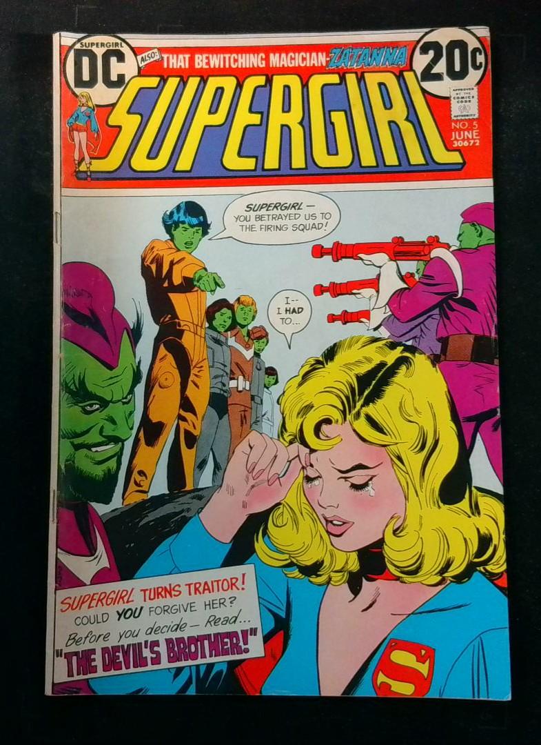 Supergirl #5, VG+ Zatanna Origin DC, 1973