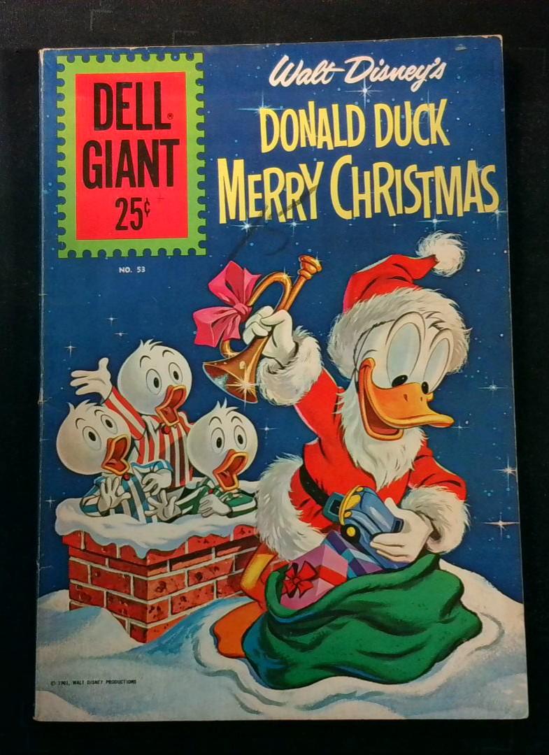 Donald Duck Merry Christmas #53, VG Dell, 1961