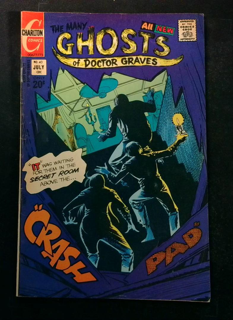 Many Ghosts of Doctor Graves #40, VG Charlton, 1974