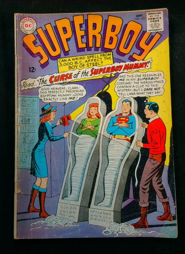 Superboy #123, Bottom Staple Detatched DC, 1965