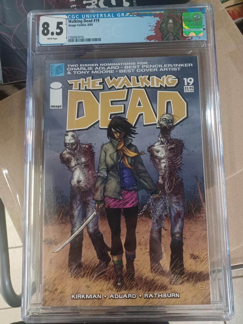 Walking Dead #19, CGC 8.5, 1st Michonne, Custom Label, Image Comics, 2005