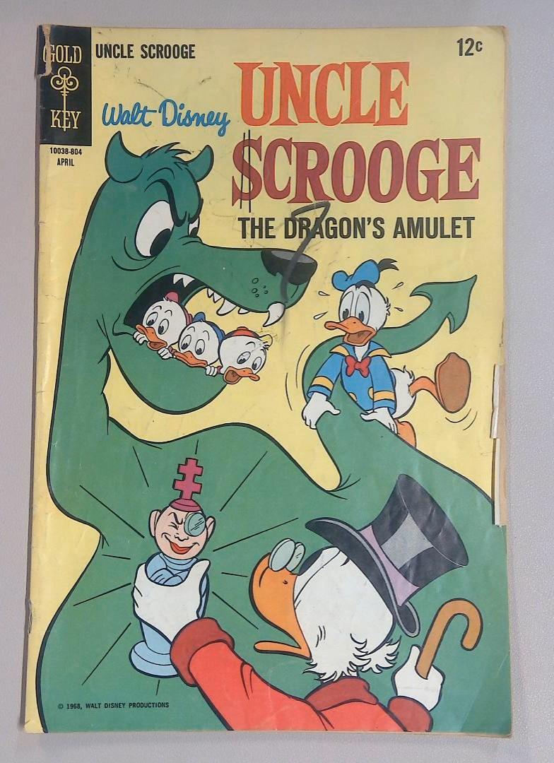 Uncle Scrooge #74, Vg- Gold Key, 1968
