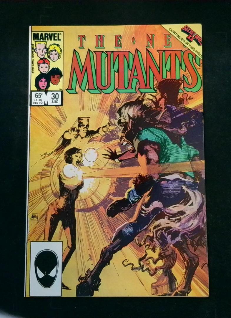 New Mutants #30, NM Secret Wars II Marvel, 1985