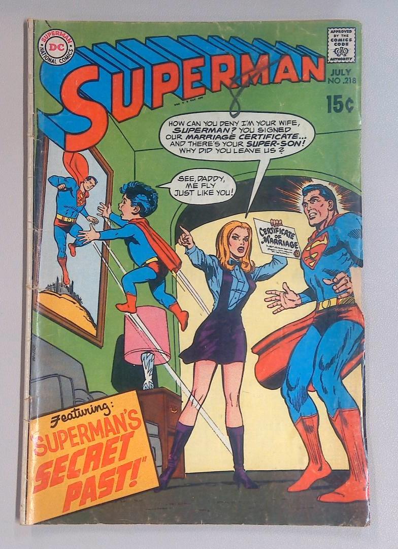 Superman #218, DC Comics, 1969
