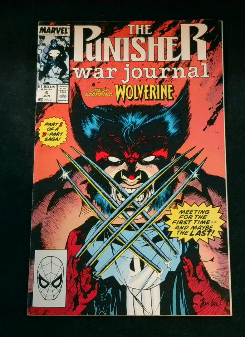 Punisher War Journal #6, VF/NM Wolverine, Marvel, 1989