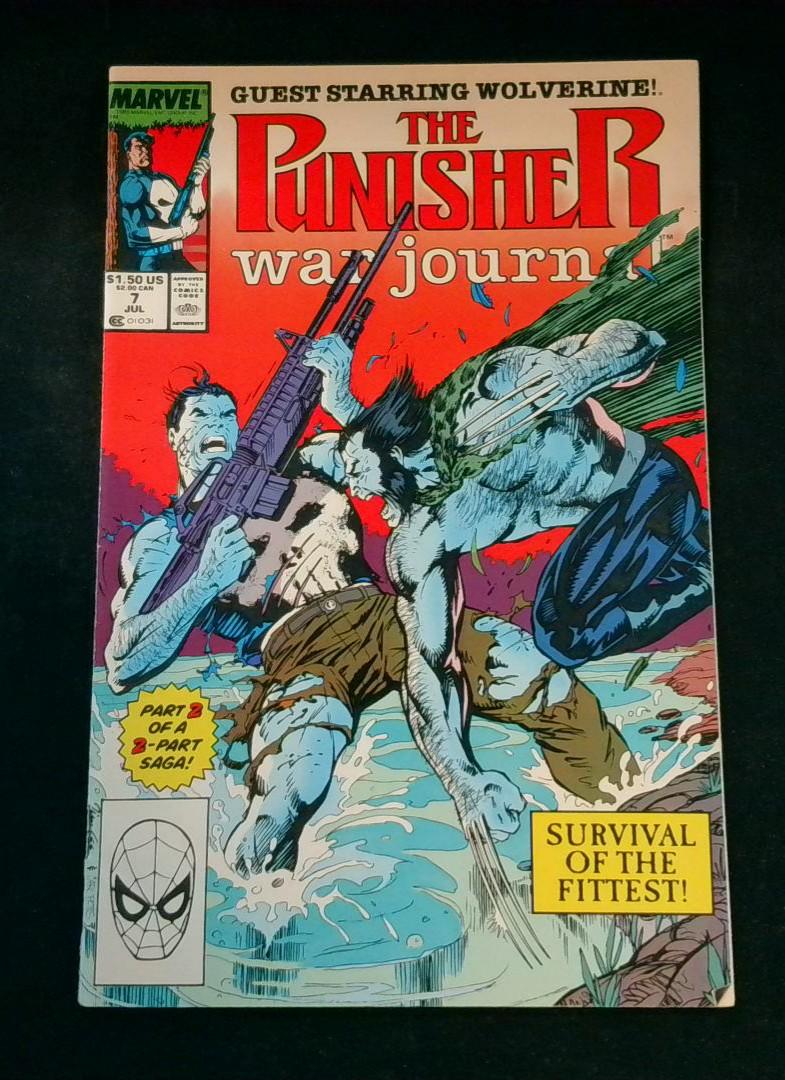 Punisher War Journal #7, Wolverine Marvel, 1989