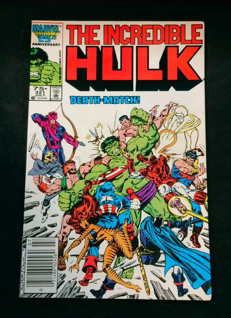Incredible Hulk #321, Newsstand, Marvel, 1986