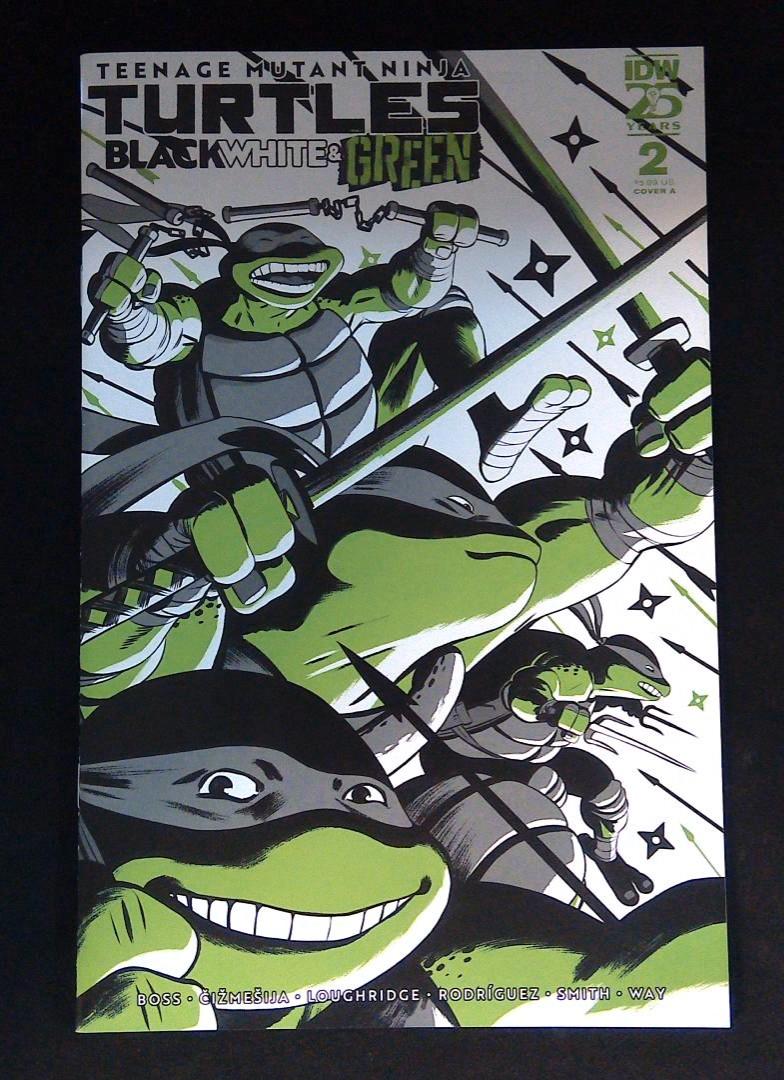TMNT Black White & Green #2 Cvr A IDW 2023