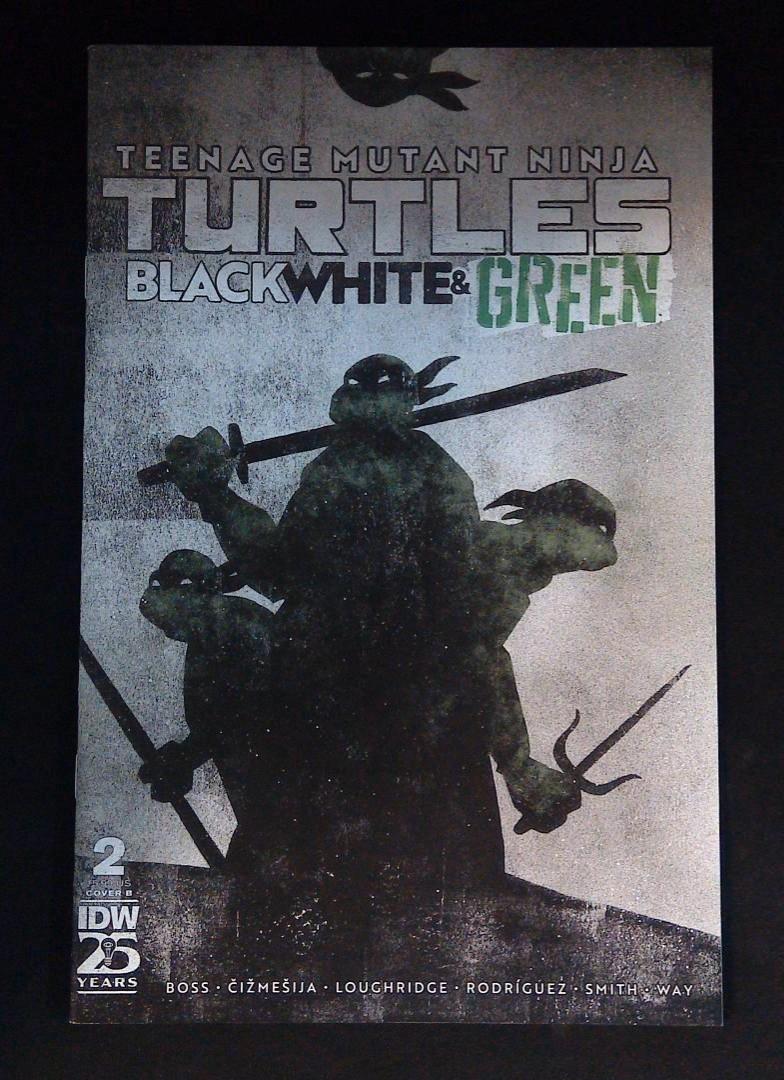 TMNT Black White & Green #2, Variant Cvr B, IDW