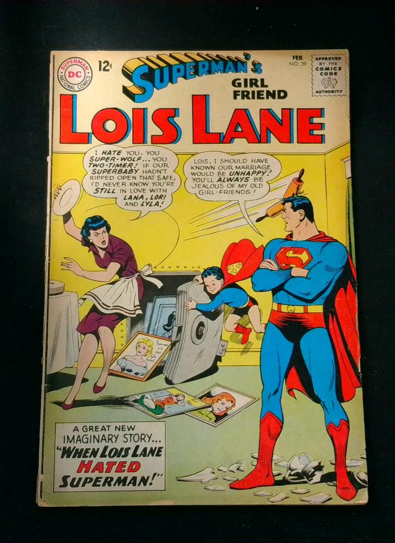 Superman's Girlfriend Lois Lane #39, VG DC, 1963