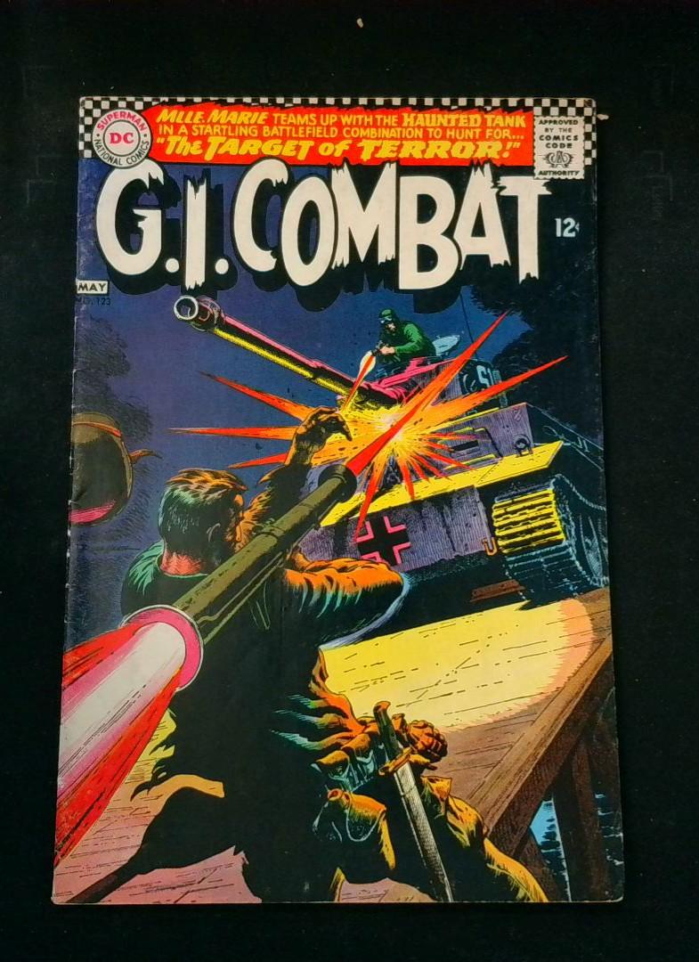 G.I. Combat #123, VG+ Haunter Tank DC, 1967