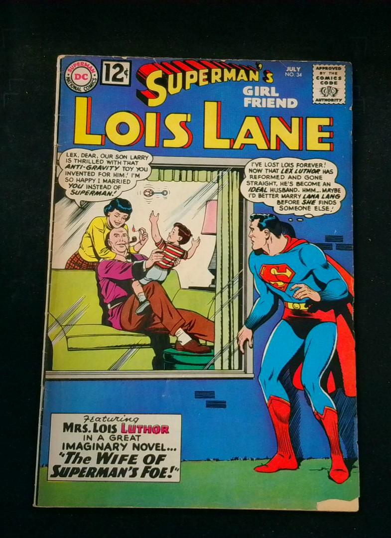 Superman's Girl Friend Lois Lane #34, VG- DC Comics, 1962