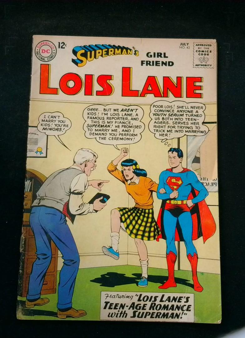 Superman's Girlfriend Lois Lane #42, Detatched Cover, DC, 1963