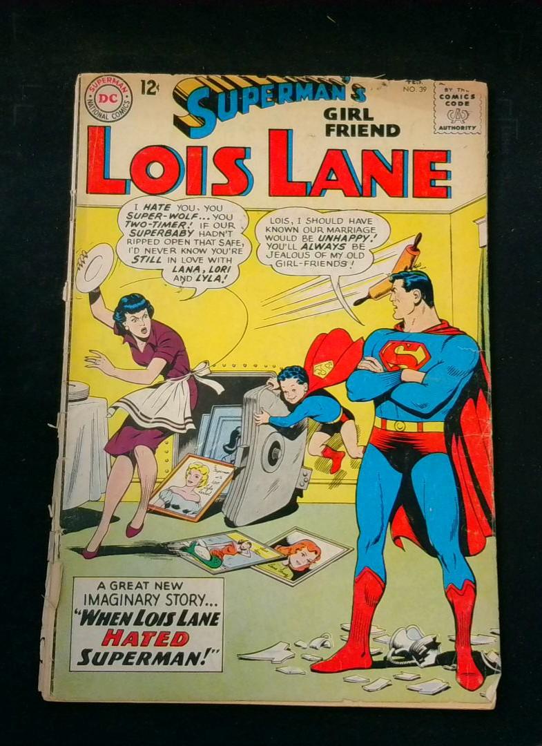 Superman's Girl Friend Lois Lane #39, GD Detatched Staple DC, 1963