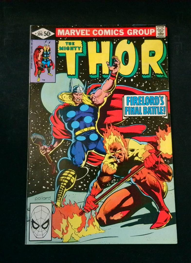 Thor #306, VF+ Firelord Marvel, 1981