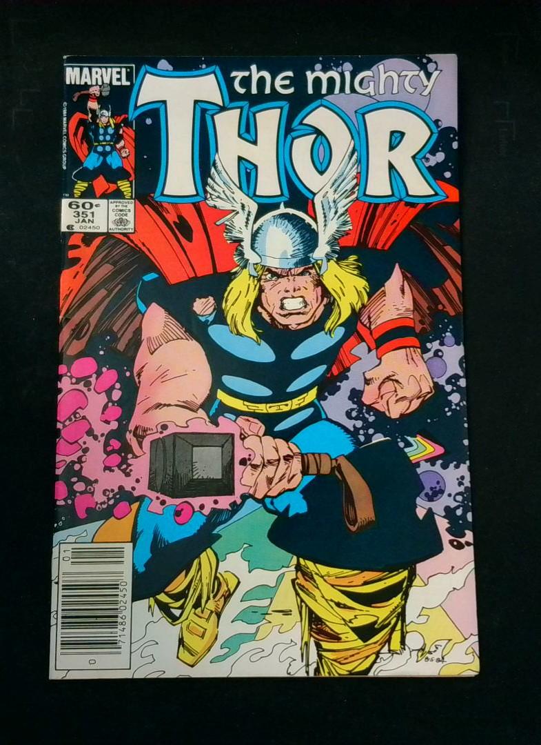 Thor #351, VF/NM Newsstand Marvel, 1984