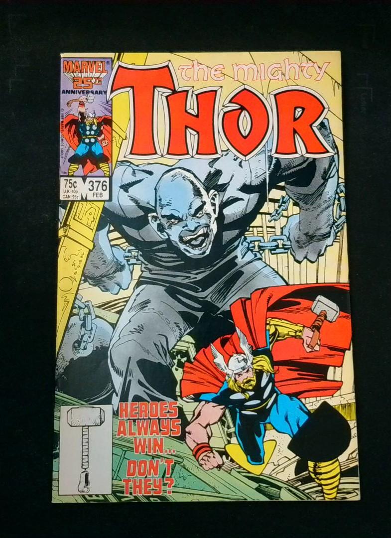Thor #376, NM Absorbing Man Marvel, 1987
