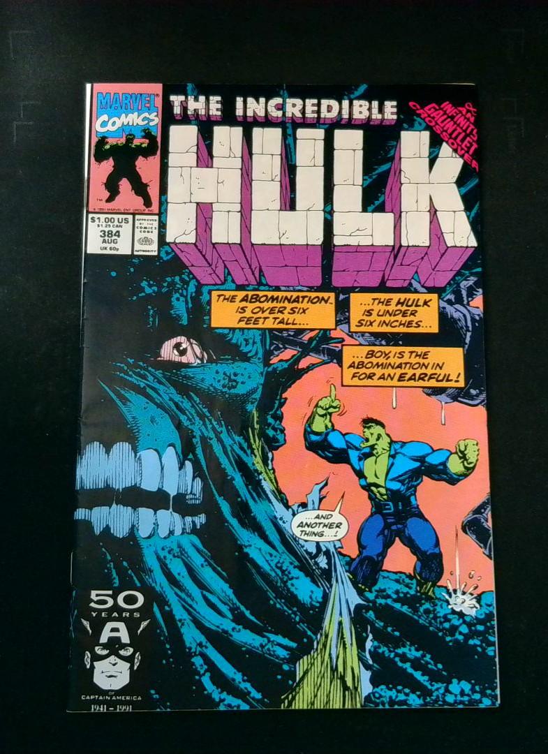 Incredible Hulk #384, VF+ Marvel, 1991